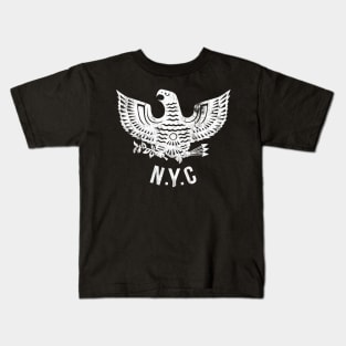 Eagle NYC - white (distressed) Kids T-Shirt